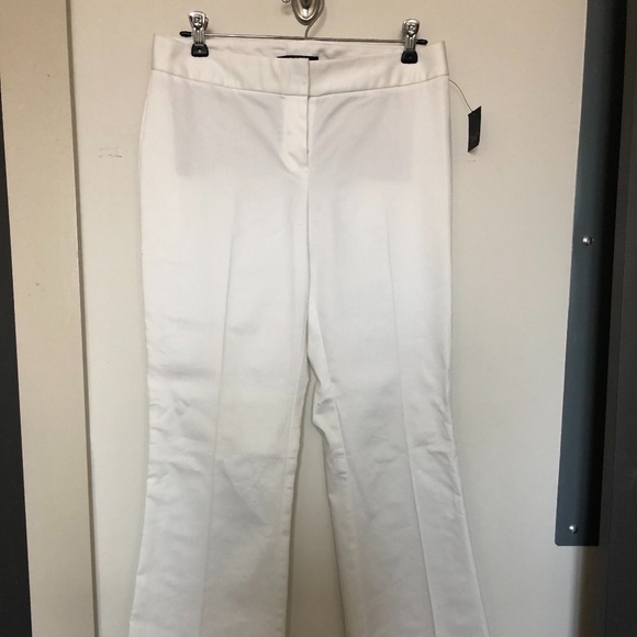 Tahari | White "Terry" Pant w/ Wide Legs - Size 2 - Picture 1 of 5